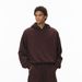 "Men's Boxy Cropped Hoodie - 380GSM Heavyweight Dragon Scale Pullover With Drop Shoulder & Kangaroo Pocket"_viptrois.com