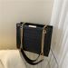 Women's Bags Textured Popular New Style Stylish Casual Chain Solid Color One Shoulder Crossbody Large Bag For Women_viptrois.com