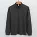 Men’s Jacquard Knit Sweater – Machine-Washable, YKK Zipper Stand Collar, Wrinkle-Resistant Pullover (Black/Heather Grey/Beige, Sizes S-4XL)_viptrois.com