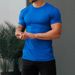 Men's Stretch Milk Silk Crew Neck T-Shirt - Lightweight Quick-Dry Athletic Tee For Running Gym Workout Casual Wear_viptrois.com