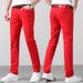 Men's Clothing Spring And Summer Thin Loose Straight Trousers Men's Elastic Business High End Long Pants Men_viptrois.com
