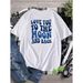 Camiseta Cómoda Con Estampado Patrón 'Love You To The Moon And Back', Camiseta Gráfica Verano Al Aire Libre Ropa De_viptrois.com