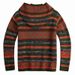 Loom Casual New European American Foreign Trade Autumn And Winter Men's Striped Long Sleeve Knitted Jacket Hooded Sweater Hot_viptrois.com