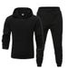Men's Clothing men's casual sports fitness solid color sweatshirt suit hooded sweatshirt_viptrois.com
