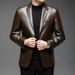 2025 New Spring Thin Suit Men's Leather Jacket Coat_viptrois.com