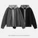 Nordmann Lazy Style Deer Fur Two-Piece Cardigan Hooded Sweater Men's Autumn Winter New Vintage Trendy Brand_viptrois.com