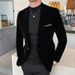 Autumn And Winter Down Men's Bury Suit Jacket Formal Dress Solid Color Plus Size_viptrois.com