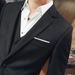 Men's Clothing Professional Large Size Suits For Men Three Piece Suits Formal Men Solid Color Groom Best Man Wedding Dress_viptrois.com