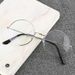 Men's And Women's Retro Round Anti Blue Light Computer Glasses, Reading Games, Eye Protection, Decorative Glasses, Party Travel_viptrois.com
