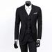 Men's Clothing Men's Three Piece Suit, Slim Korean Casual Suit, Business Suit, Groom Wedding Dress, Groomsmen Suit_viptrois.com