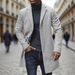Men's Clothing Military Green Wool-Blend Peacoat – Slim Fit Casual Overcoat For Men (S-XXL)_viptrois.com