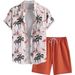 Men's Clothing 3D Printed Short Sleeved Shirt Suit Summer Casual Loose Sets_viptrois.com