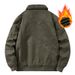 Men's Sherpa-Lined Bomber Jacket – Winter Fleece-Lined Cotton Coat With Ribbed Hem (M-5XL) | Heavyweight Aviator Style For Extreme Cold_viptrois.com