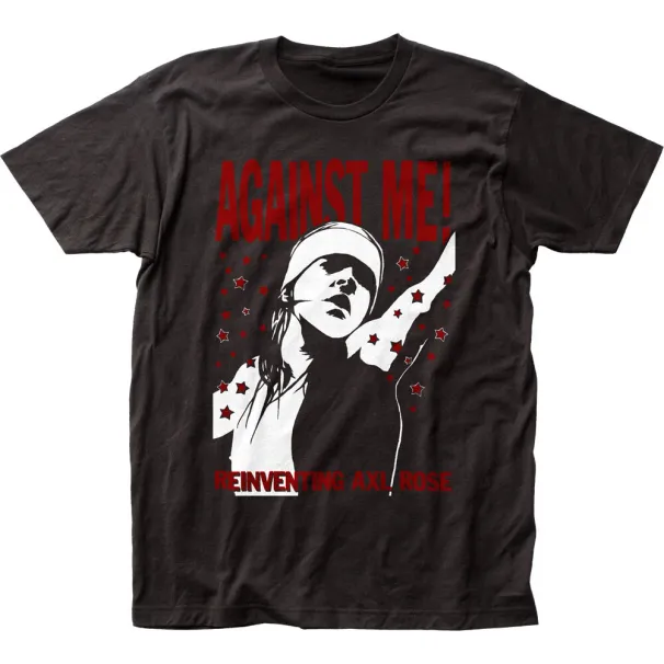 Against Me Reinventing Axl Rose Mens T Shirt Mens Womens Tees Top Rock N Roll Music Classic Tee Black_viptrois.com