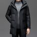 Winter New Thickened Mid-Length Jacket For Middle-aged And Young Men, Warm Casual Men's Hooded White Duck Down Coat_viptrois.com