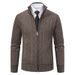 Men’s Slim-Fit Zip-Up Knit Sweater Jacket – Stylish Autumn Pullover With Stand Collar (Sizes M-3XL)_viptrois.com
