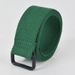 Non-hole punch-free men's and women's canvas belt double ring buckle student military training Belt Men's decorative double buckle woven pants belt_viptrois.com