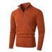 Men's Winter Fleece-Lined Zip-Up Turtleneck Sweater – Big & Tall Warm Knit Pullover, Long Sleeve Casual Comfort_viptrois.com