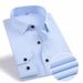 Men's Clothing Solid Color Elastic Non Iron Shirt Anti Wrinkle Long Sleeved Tops Business Commuting Jacket Trend_viptrois.com