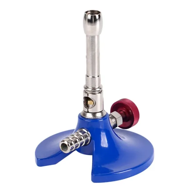 Dental Lab Portable Natural Gas Light Mini Bunsen Burner Double Tube Rotatable Laboratory Heating Tool_viptrois.com