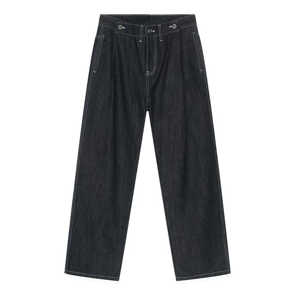 Nordmann MTLCLOTHES Men's Clothing| Autumn New Korean Style Loose Black Blue Jacket And Pants Denim Set_viptrois.com