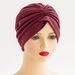 New women's ethnic style pleated turban hat Indian hat cloth hat Middle Eastern turban hat soft and comfortable watermelon hat_viptrois.com