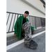 Loom American High Street Loose Green Fashionable Zipper Stand Collar Jacket For Men 2021 New Winter Knitted Sweater Ins_viptrois.com