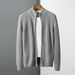 Loom Autumn Winter New European American Trendy Brand Knitted Cardigan Sweater Men Korean Version Zipper Outerwear Slim Fit_viptrois.com