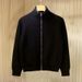 Loom Loom European And American Simple High-End Green Stand Zipper Knitted Cardigan Winter Half High Collar Sweater Jacket Men's_viptrois.com