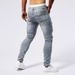 Men's Clothing Men's Casual Ripped Jeans Personality Patch Ins Tight Trousers Jeans_viptrois.com