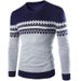 Loom Foreign Trade Special Price New Autumn Winter Men's Sweater Pullover Round Neck British Boutique In Stock Color Block_viptrois.com