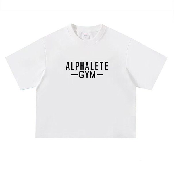 Oversize Cotton Extra Large Size Short Sleeves Heavy Shoulder Sleeves Square T-shirt Men's Fitness Casual Street_viptrois.com
