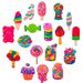 Cute Cartoon Candy Series Shoes Flower Shoe Buckle PVC Soft Rubber Slippers Accessories Decorative Gifts For Children_viptrois.com