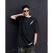 New Summer Design T-shirt For Men, Niche American Short Sleeved Trendy Brand, Five Quarter Sleeve Round Neck Pure Cotton_viptrois.com