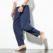 Men's Clothing 2025 Fashion Loose Trousers Men Plus Size Cotton And Linen Casual Pants Chinese Style Harem Pants Foreign Trade_viptrois.com