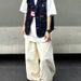 Men's Clothing Teenagers Japanese Retro Light Colored Straight Tube Drape Mopping Slimming And Meat Covering Versatile Four Season Denim Casual Pants_viptrois.com