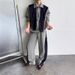 Hoodie Jacket With Shawl Polo Collar, Minimalist Design Top_viptrois.com