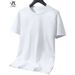 Versatile Jacquard Polo Shirt for Men Short Sleeve T-Shirt Ultra Thin Summer Fashionable Handsome Solid Color Trendy Casual Top_viptrois.com