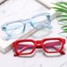 Women's Eyewear Frames Personalized Square Flat Glasses Retro And Versatile High End Anti Blue Light Glasses Niche Comfortable Glasses Frame_viptrois.com