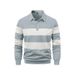 Nordmann 2025 Independent Station Autumn Men's Hot Sale New Long Sleeve Striped Turn-Down Collar Casual T-Shirt Polo Shirt_viptrois.com