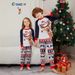 Christmas Santa Deer Snowflake letter striped Christmas family dress printed homewear sleep_viptrois.com