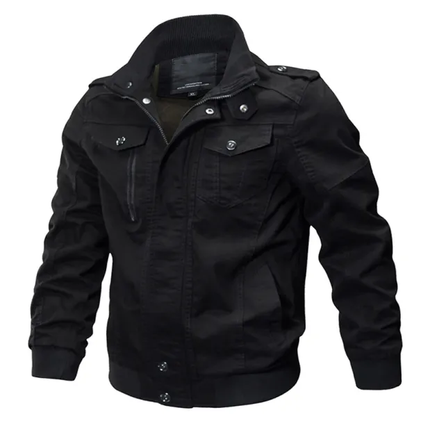 Men Casual Cotton Military Bomber Jacket Mens Jackets & Coats Army Men's Slim Fit Pilot Jackets Casacas Para Hombre_viptrois.com