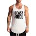 Fitness Sports Vest Men's American I-shaped Slim-fit Elastic Bottoming Shirt U-neck Training Clothes Muscle Bodybuilding Trend_viptrois.com