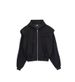 European And American Style Solid Color Hooded Sweatshirt For Men, Trendy Short Design With Padded Shoulders, Loose_viptrois.com
