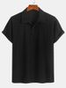 Men's Knitted Polo Shirt Breathable Short Sleeves With Hollow Details Light And Casual Top_viptrois.com