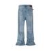 Men's Clothing High Street Old Washed Wide Leg Ripped Bamboo Joints Hand Rubbed Blood Stain Jeans_viptrois.com