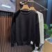 Oversized Knit Sweater – Men’S Button-Detail Long Sleeve Pullover, Black & White (M-3xl) Oversized & Comfortable_viptrois.com