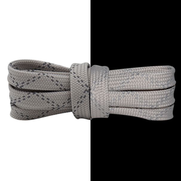 Shoelace Flat Double Twill Reflective Shoelace For Canvas Shoes And Sneakers_viptrois.com