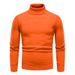 Men's High Neck Knit Sweater – Slim-Fit Pullover For Casual & College Style_viptrois.com