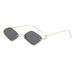Men's Sunglasses Fashionable Metal Half Frame Diamond Shaped Sunglasses For Men And Women Cool Sunglasses Personalized Sunglasses_viptrois.com